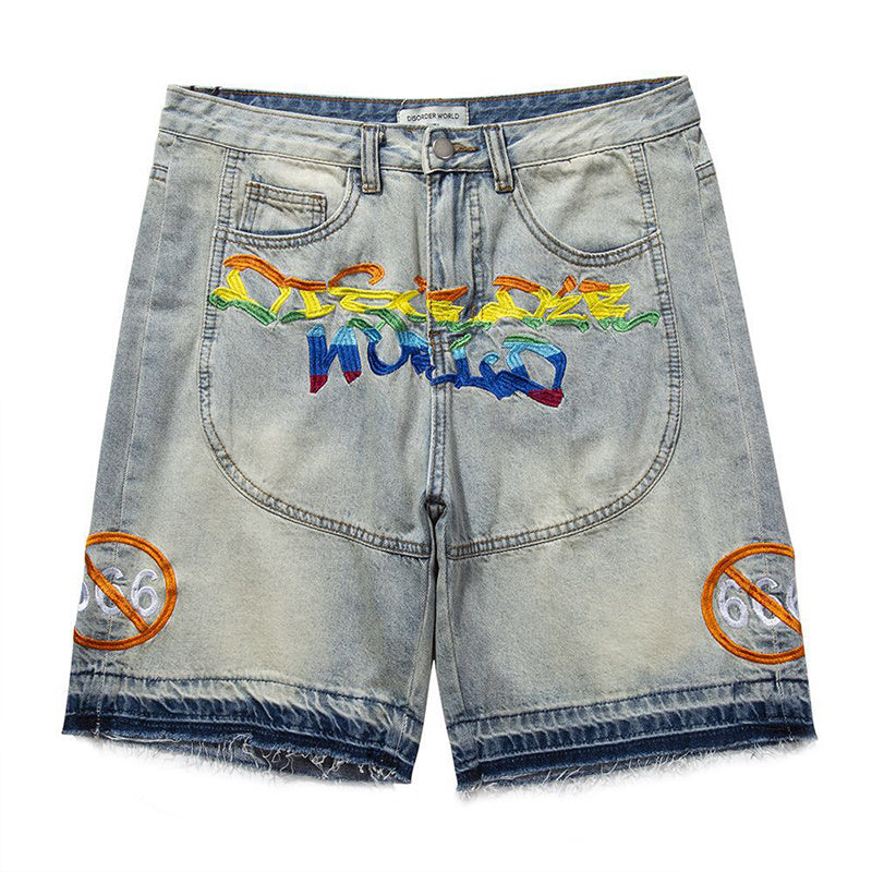 Patchwork Stitching Rainbow Embroidery Trendy Summer