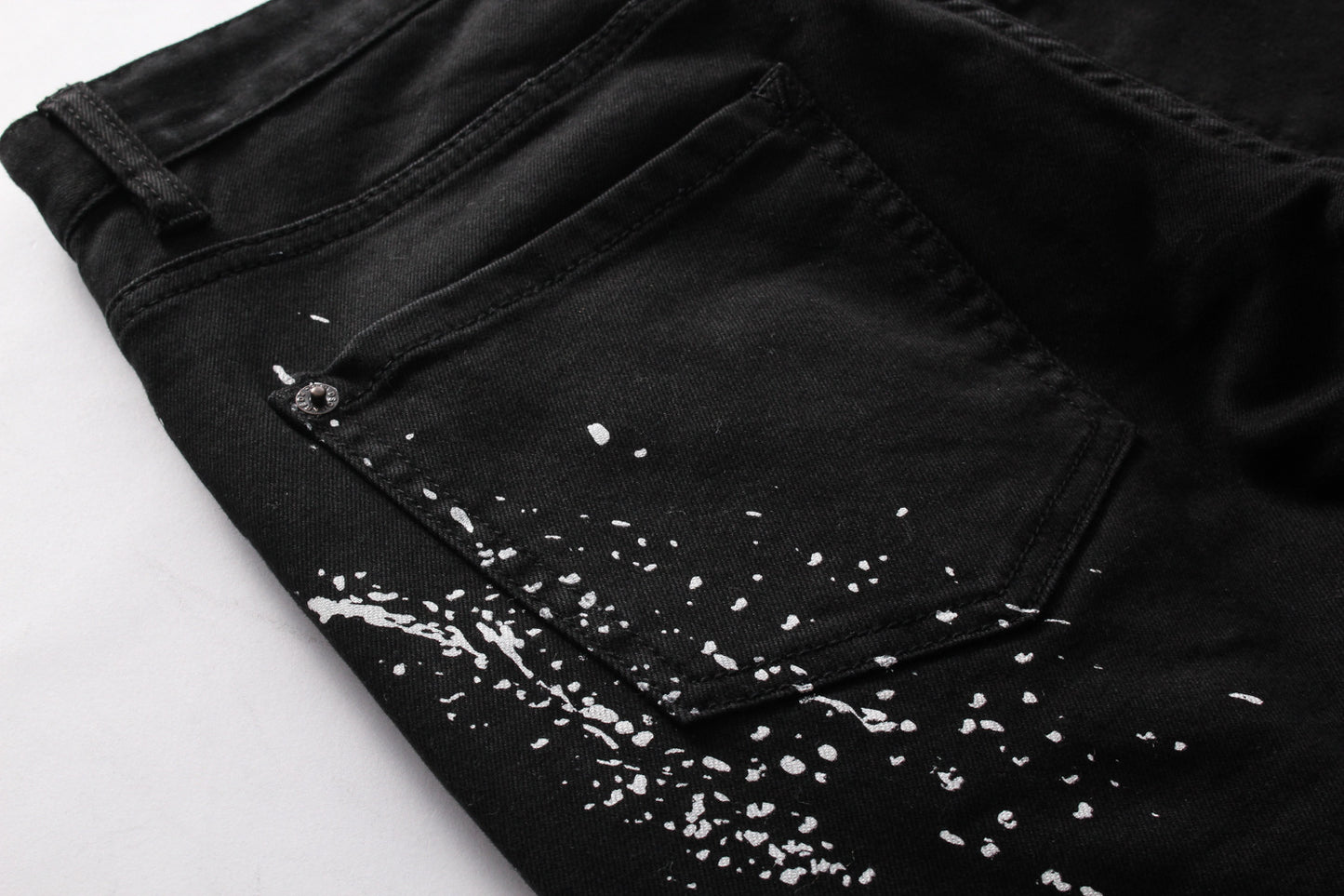 High Street Culture American Personality Elastic Denim