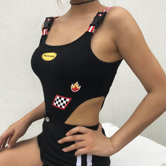 OFF TO THE RACES ROCKMORE JUMPSUIT