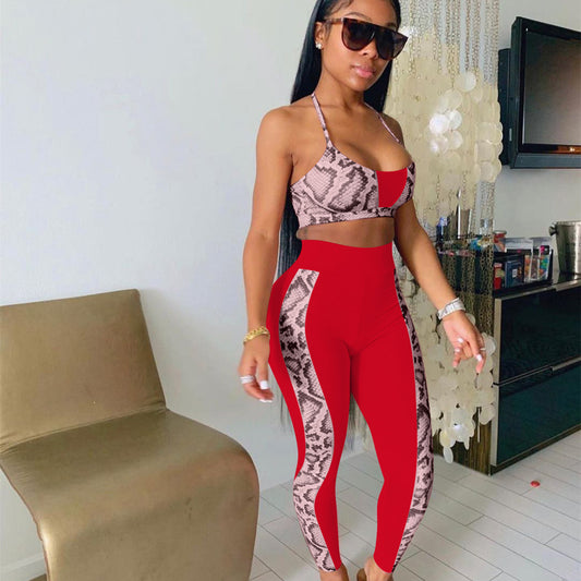 Women's Strap Tube Top Positioning Printing Suit