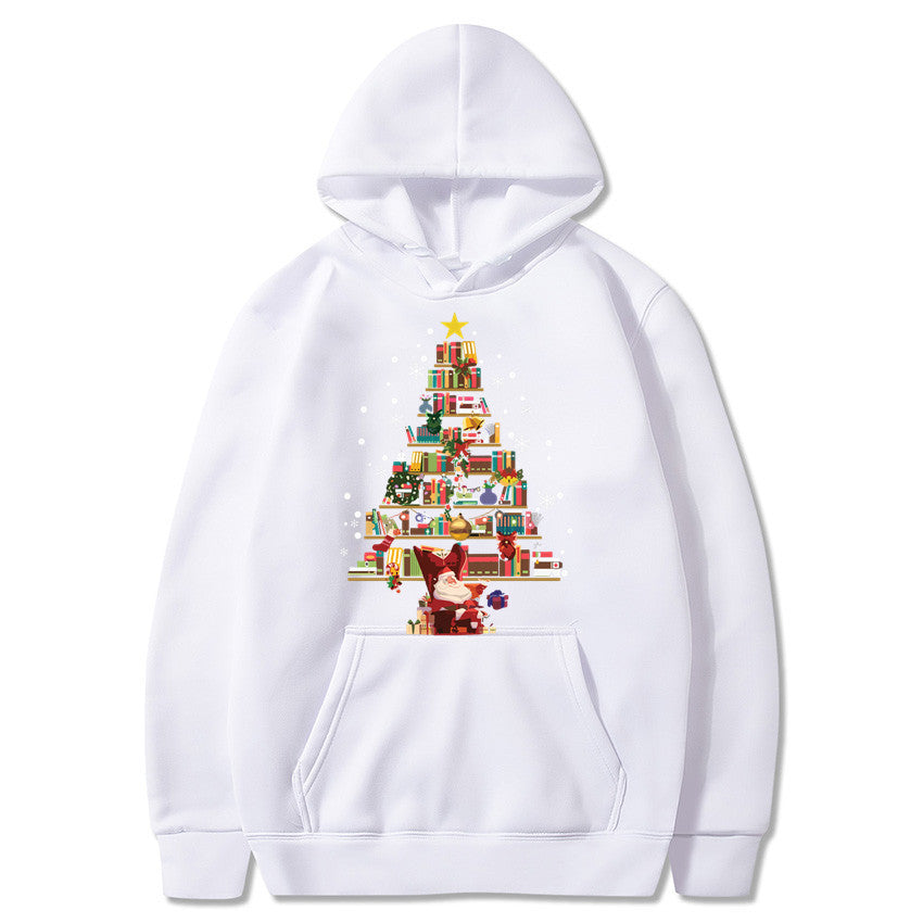 Printed Pocket Hooded Long Sleeve Sweatshirt For Men And Women